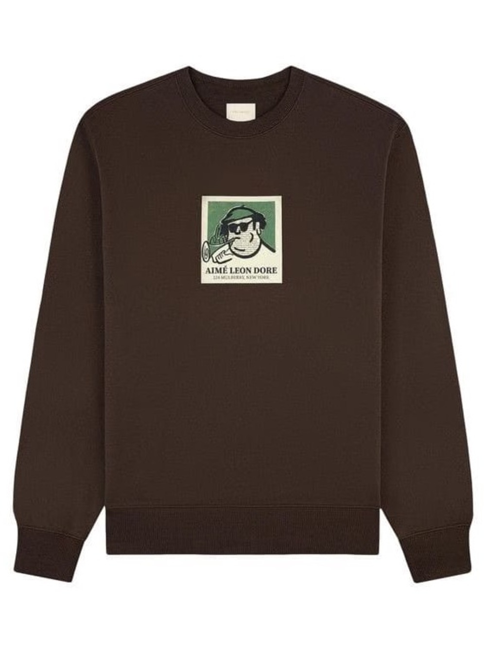 Aime Leon Dore Musician Crewneck Coffee Bean Khaki Sweatshirt